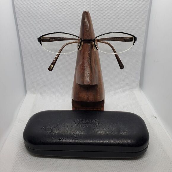 Chaps Brown Prescription Glasses Frames & Case - Picture 1 of 11
